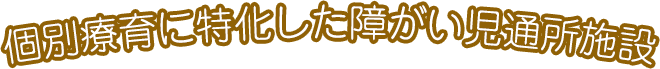言語コミュニケーションに特化した個別支援施設
